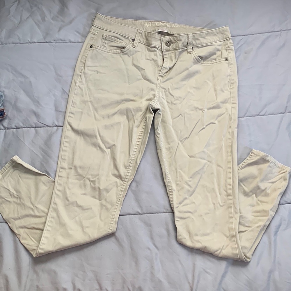 Size 9 dressy cream colored Arizona Jeans.